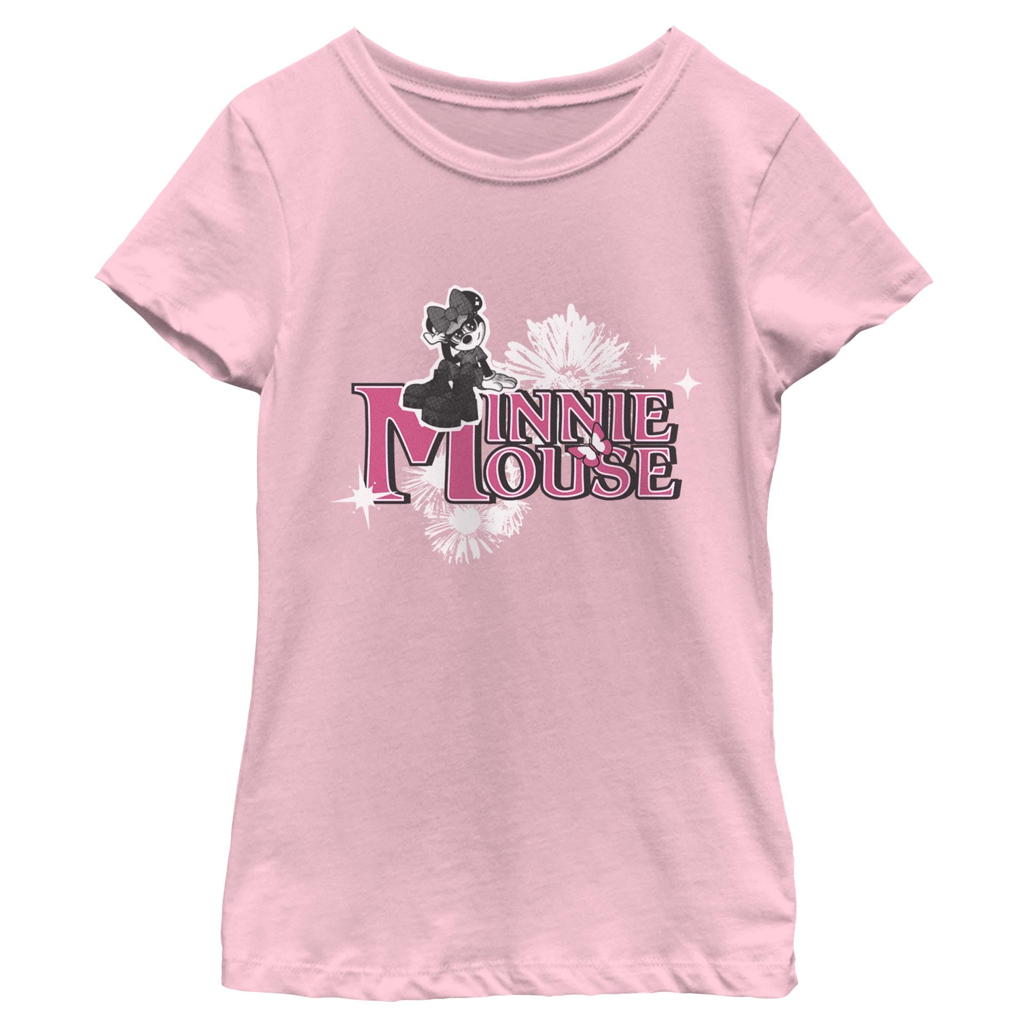 Girl's Disney Minnie Mouse Flowers T-Shirt