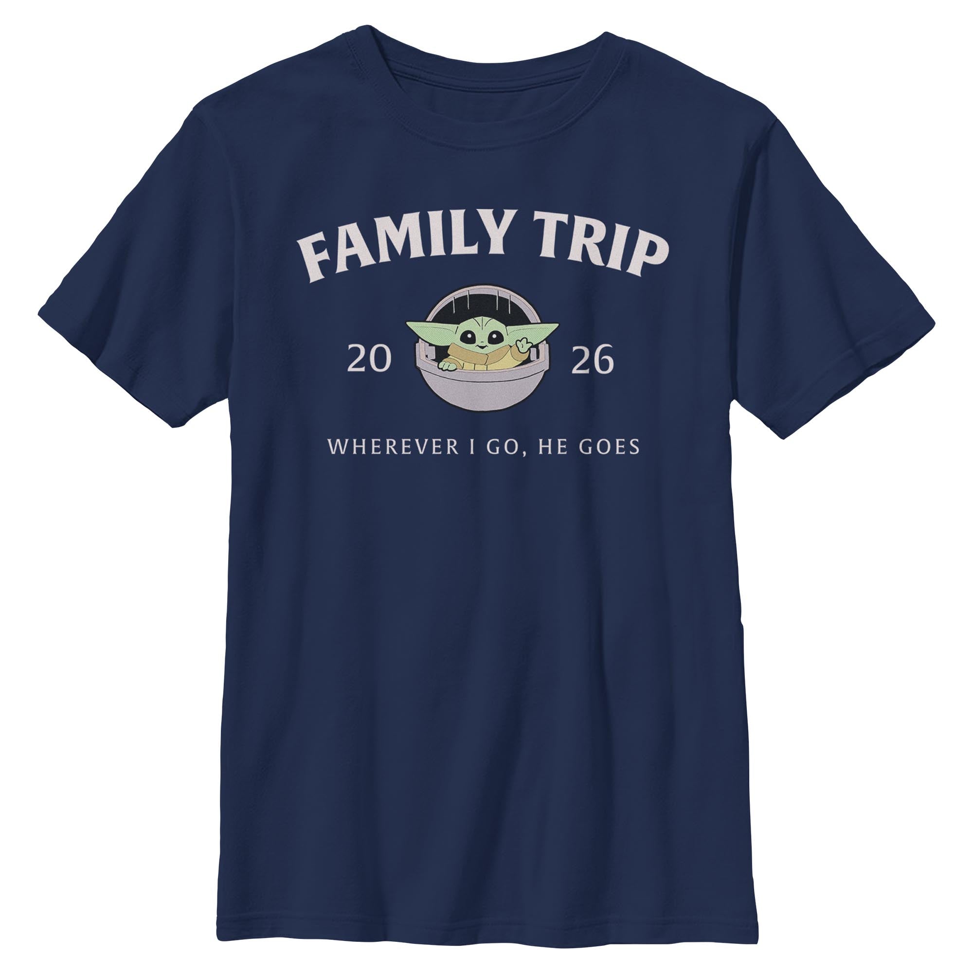 Boy's Star Wars Grogu Family Trip T-Shirt