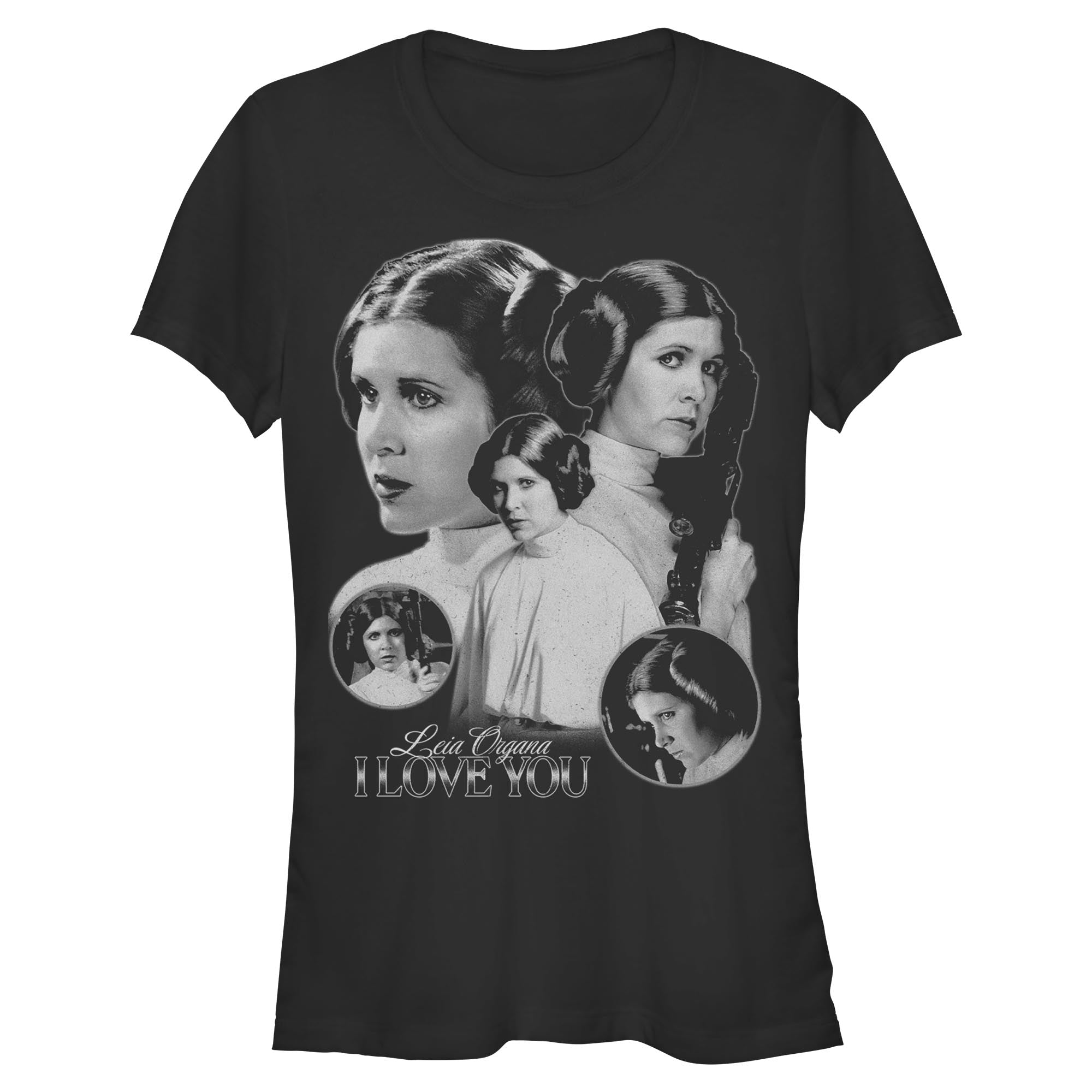 Junior's Star Wars Leia Organa I Love You T-Shirt