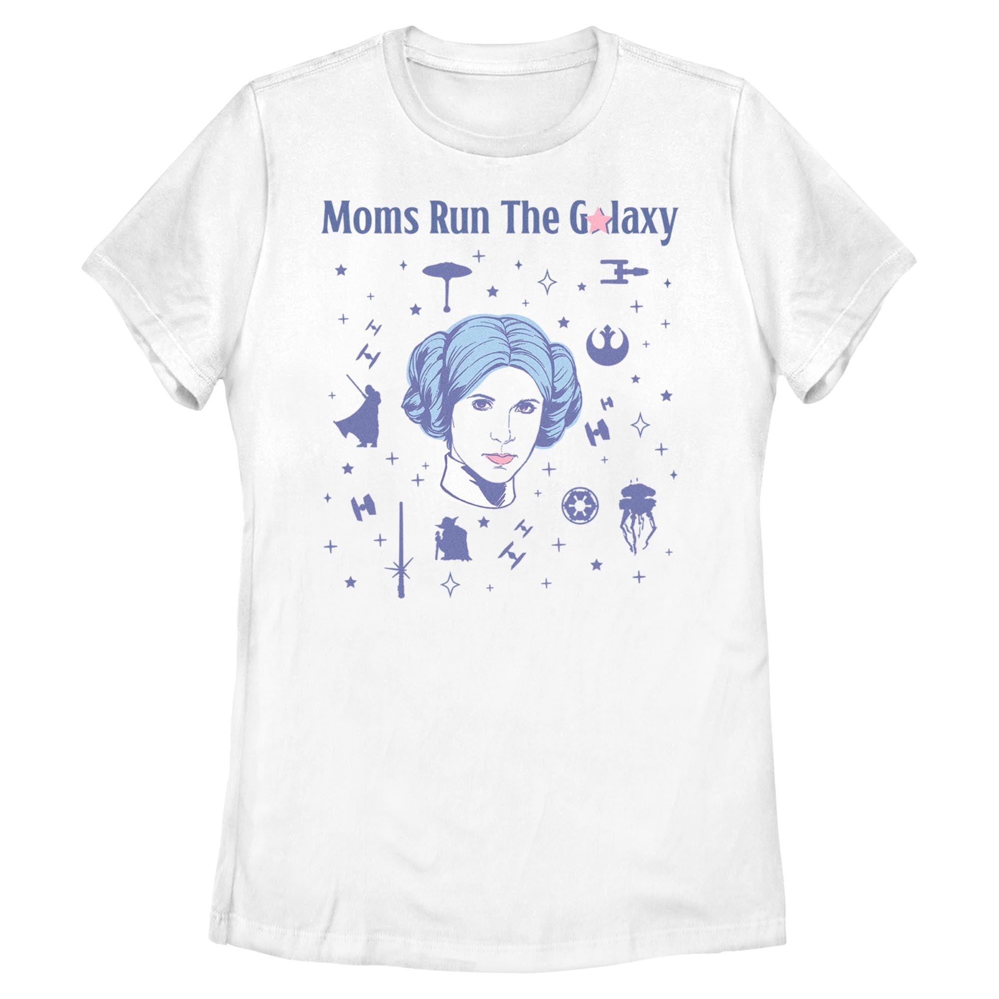 Junior's Star Wars Moms Run The Galaxy T-Shirt
