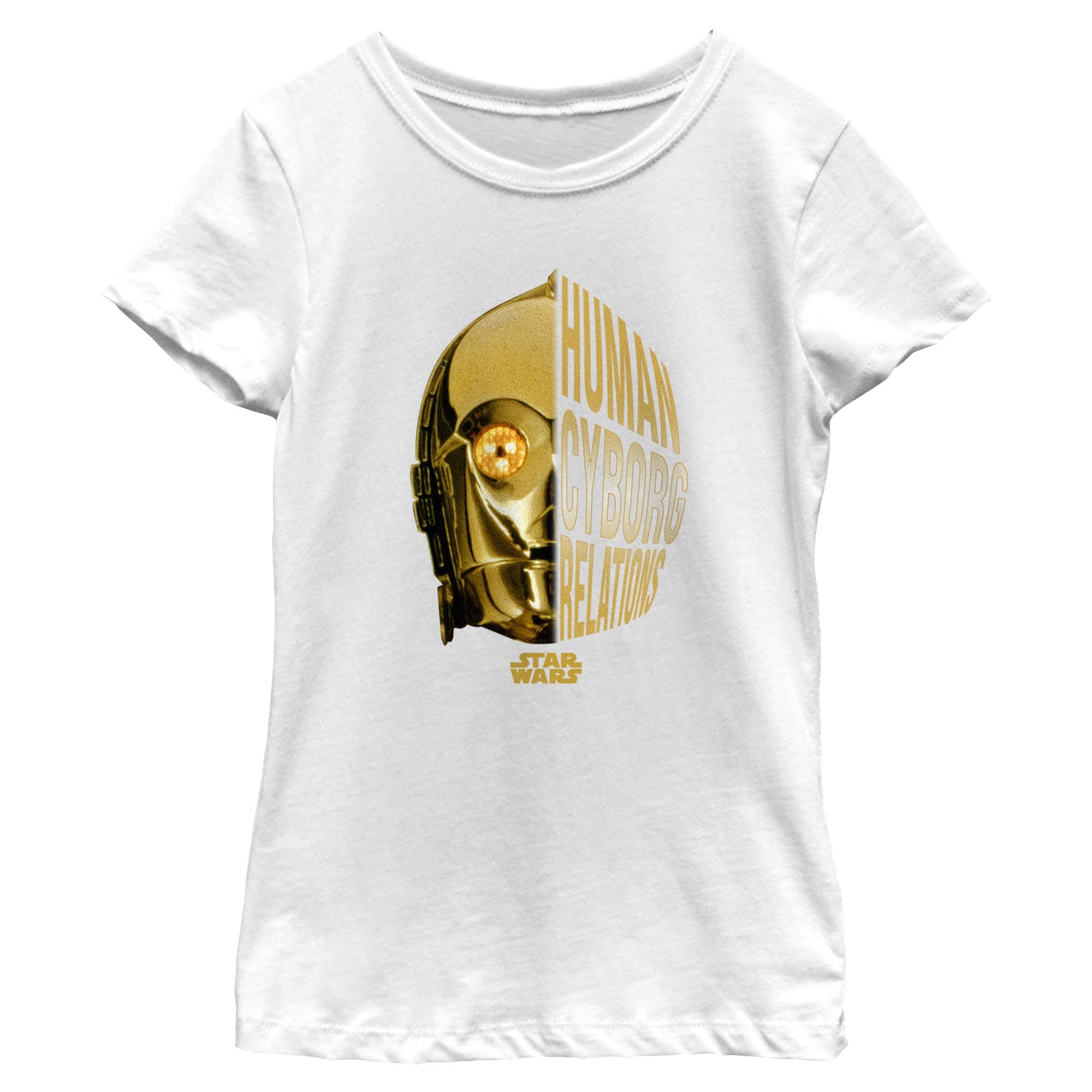 Girl's Star Wars C3Po Dark Split T-Shirt